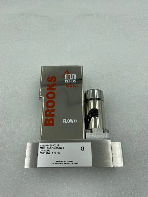Brooks SLA7840AZ638 Mass Flow Controller 3 SLPM Ar
