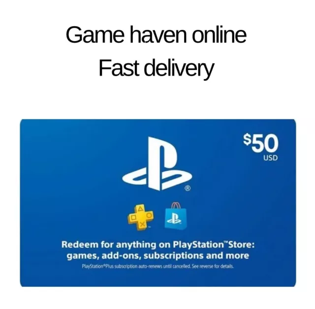 PlayStation Network Card 50 USD (USA) PSN Key UNITED STATES  PS4 PS5