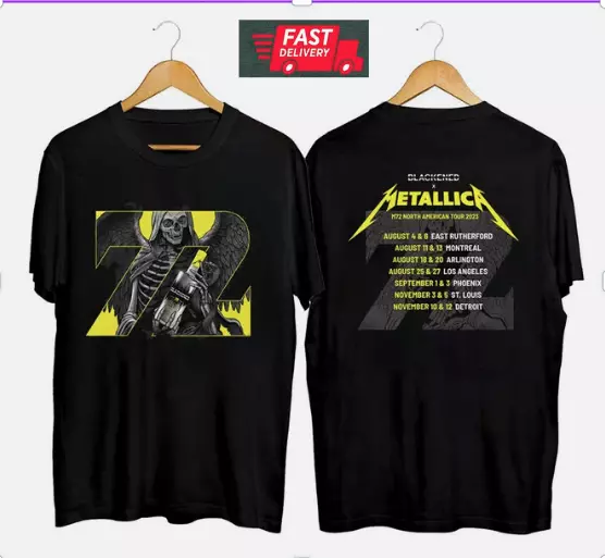 Metallica Metal Band Worldwired Tour & M72 World Tour 2023–2024 T-Shirt  S-5XL