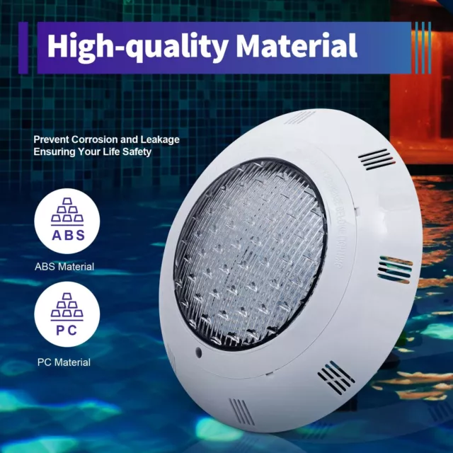 AC 12V 45W RGB Swimming LED Pool Light Underwater IP68 Waterproof Lamp W/ Remote