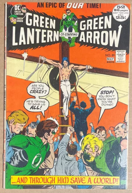 Green Lantern/Green Arrow #89, F-, Neal Adams art, Bronze-Age DC, 1972