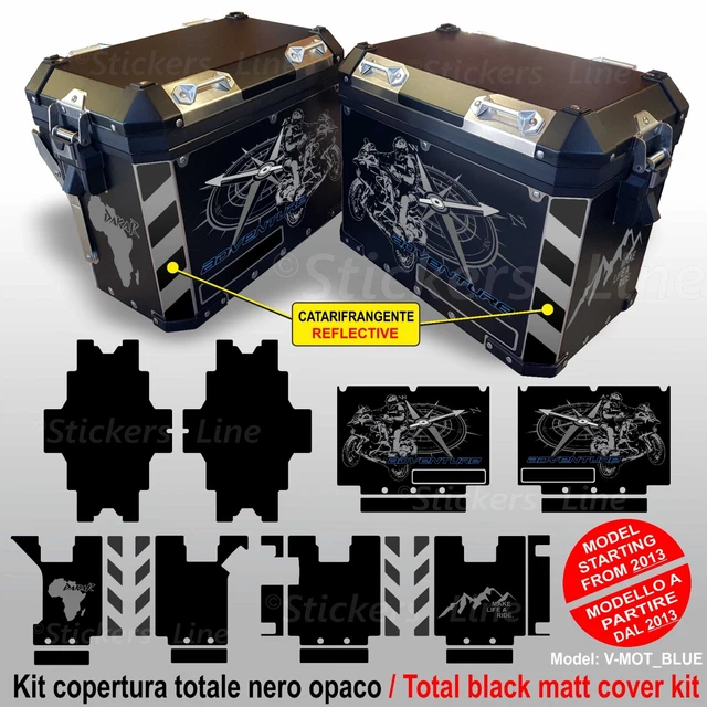 Stickers Kit Cover Top Suitcases BMW R1200 r1250 GS Adv Bags Covers