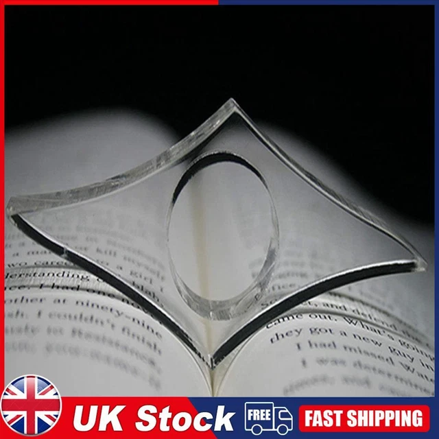 Acrylic Book Paper Clips Page Holder Stationery School Office Bookmarks (S)