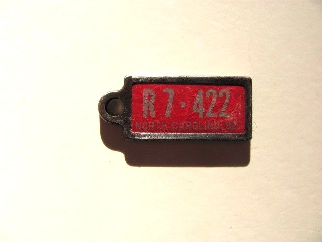 US North Carolina, License Plates, Automobilia, Transportation