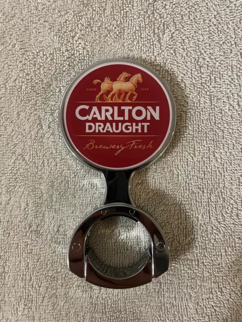 Carlton Draught Tap Beer Badge Decal Font 72mm NEW For Home Mancave Keg