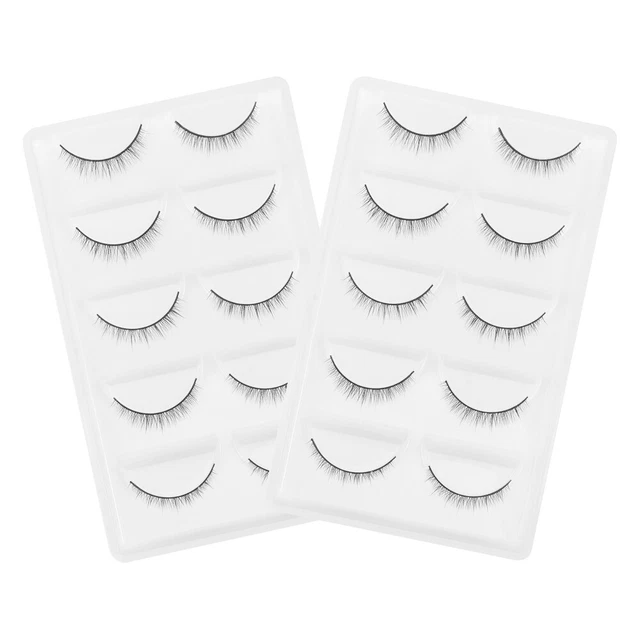 Sourcing Map Künstliche Wimpern – 10 Paar Schwarz, 30x10mm, Nylon, Für Natürlichen Look