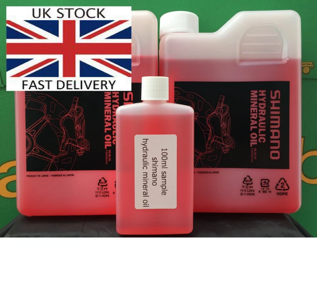 SHIMANO HYDRAULIC MINERAL oil brakes 1000ml, 100ml sample, mini kit SM