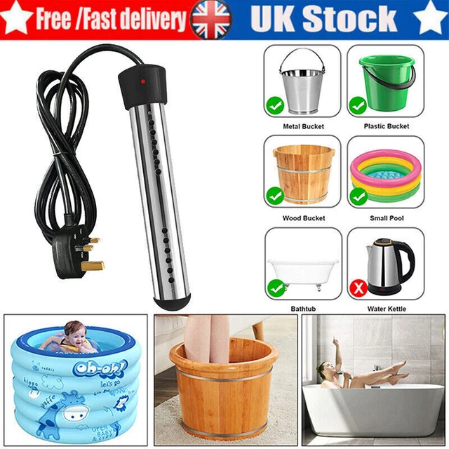 1500W ELECTRIC IMMERSION Water Heater Portable Suspension Boiler Water