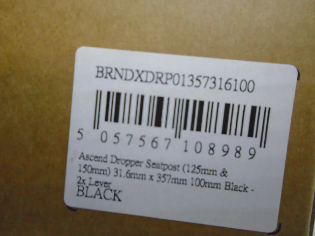 Brand-X Ascend Tropper Sitzstütze 31,6 mm x 357 mm 100 mm schwarz ~ 10
