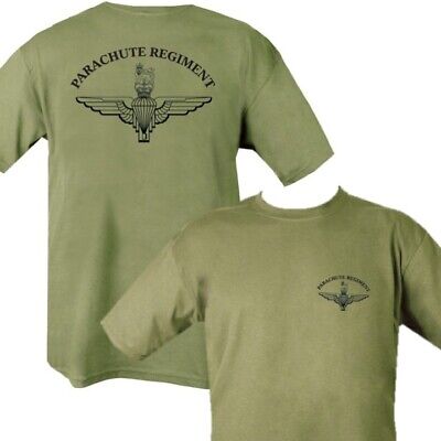 British Army Para T-Shirt Mens S-2Xl Parachute Regiment Paratrooper Airborne