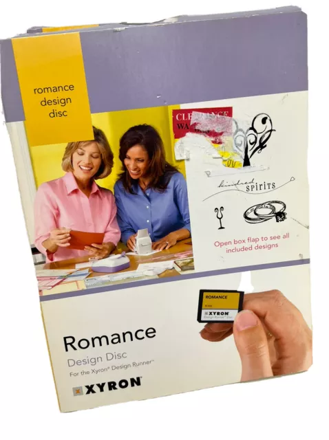 New Xyron  Design Runner Design Disc "Romance" Scrapbooking Card making Crafts