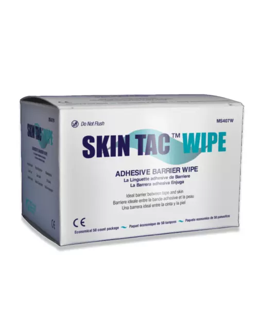 Skin Tac Adhesive Wipes 50 pack