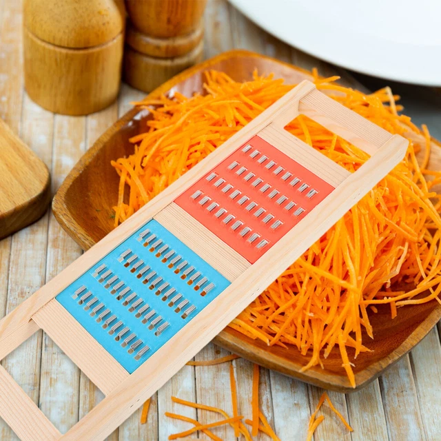 Stainless Steel Cheese Grater Food Slicer Finger Guard Carrot Shredder