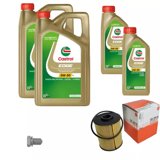 Mahle Filtre à Huile 12 L castrol edge FST 5W-30 Ll pour Porsche Cayenne 3.2 3.6