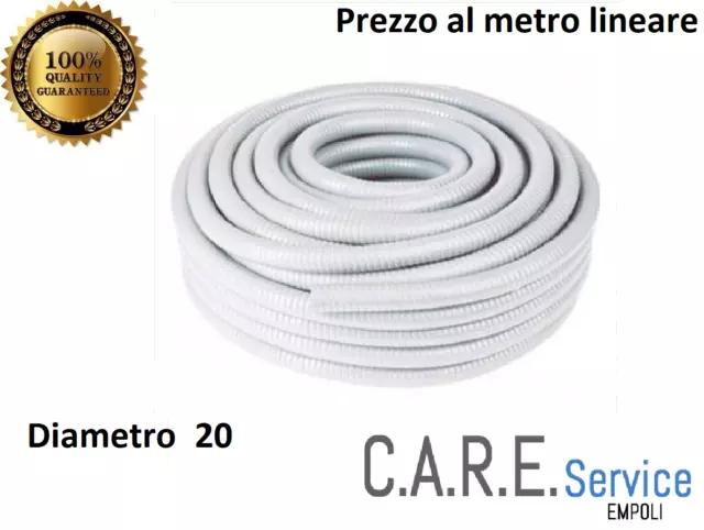 Tube Échappement Condensat Climatiseur Toronné Diam.interno 20 MM Blanc