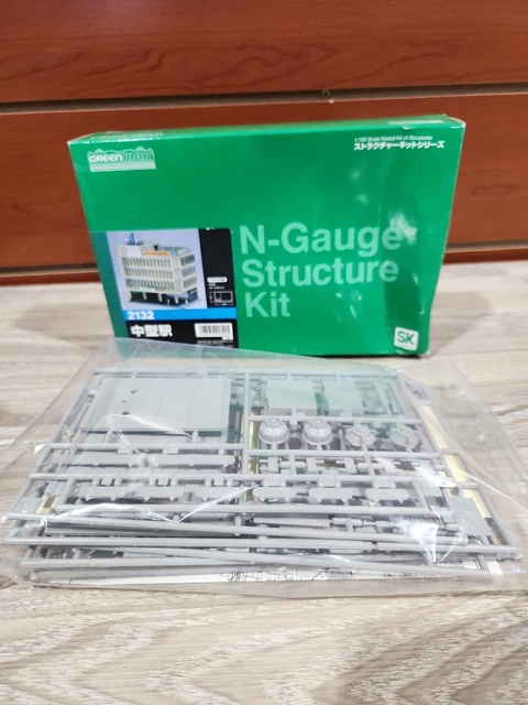 Greenmax N gauge Colored house set B 70's house · 3 building kit 2593