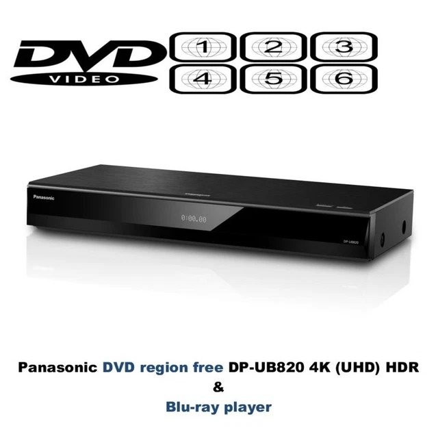 PANASONIC DPUB820 WIFI 3D Ultra 4K UHD DVD MULTI REGION 16 Bluray