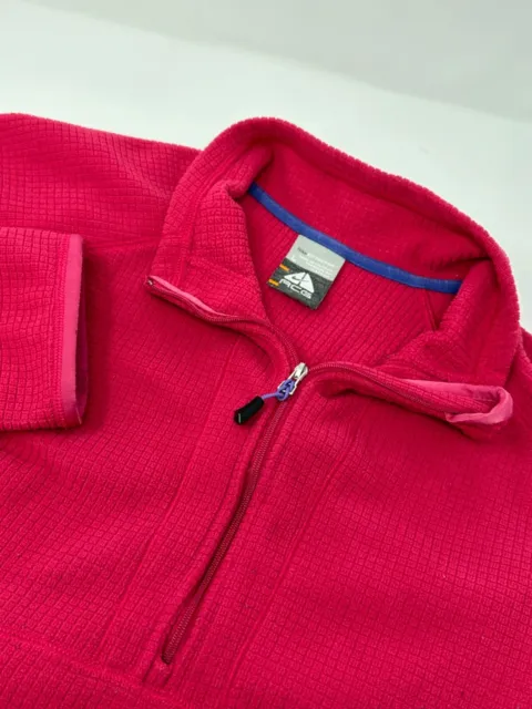 NIKE FIT THERMA ACG Women’s 1/4 Zip Fleece Pullover Pink Sz L Poly ...
