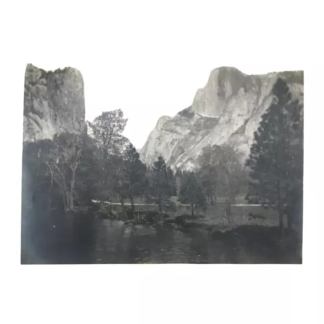 1930s Yosemite Half Dome Photograph/Photo 9"x7" Vintage  - Water Damage