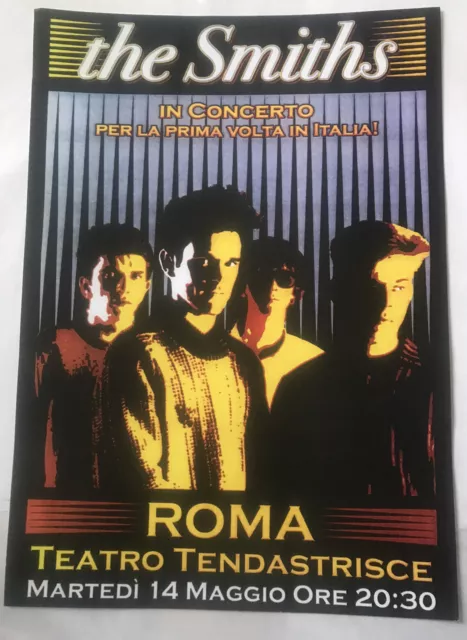 The Smiths ROM ROM 1985 Konzertposter Repro Morrissey selten 16,5 x 11,75 Ins