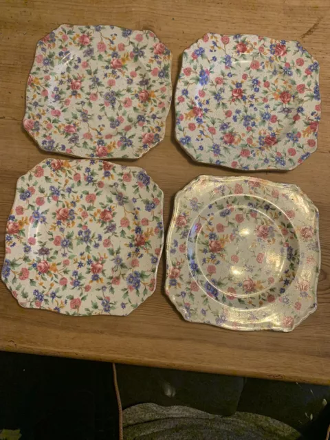 Royal Winton “Old Cottage Chintz” Plates