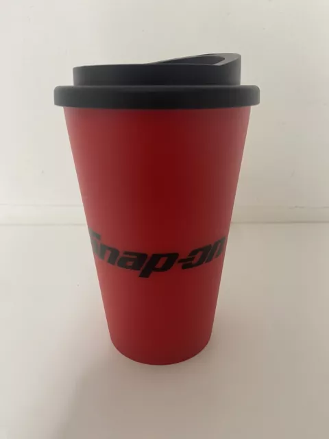 Snap On Tools Red 12oz/350ml Coffee Cup Mug Travel Tumbler Garage Mechanics New