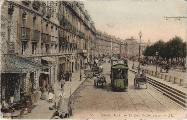 CPA BORDEAUX-Le Quai de Bourgogne (28072)