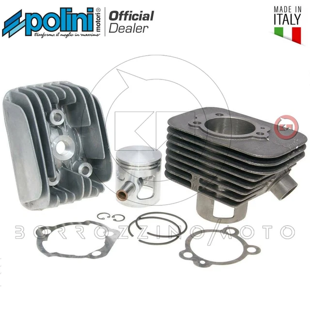 Gruppo Termico Cilindro POLINI D.57 Mm In Ghisa Per Vespa 125 ET3 - Foto 2