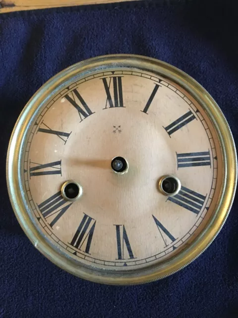 Antique Hamburg American Clock Movement and Dial