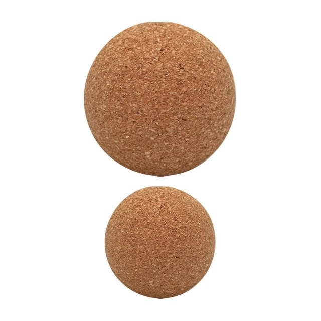 Lot De 2 Balles De Massage En Liège Portables Pour Le Bas Pour