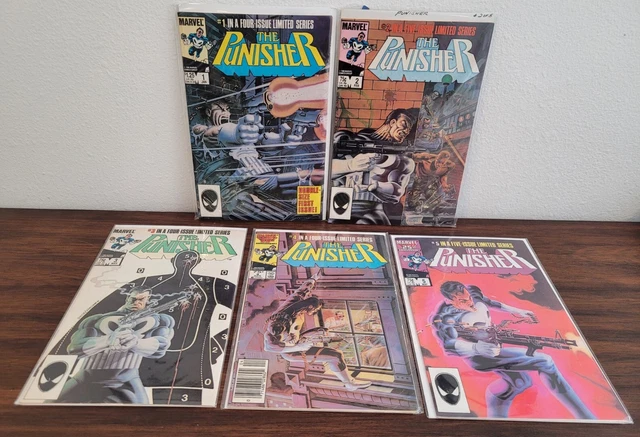 The Punisher #1 2 3 4 5 Comic Lot Complete Limited Series Mike Zeck 1-5 Set