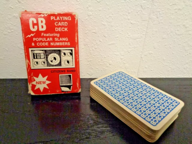 1950s ? 1960s ? 1970s ? Vintage CB Slang Code Numbers Playing Cards Deck Poker