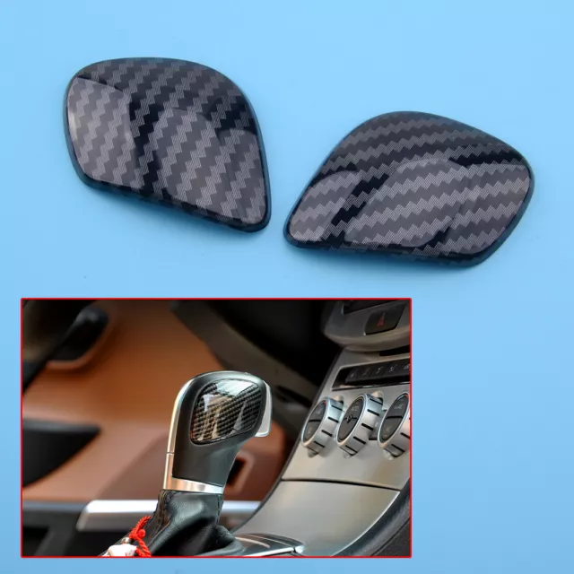 Carbon Fiber Black Gear Shift Knob Cover Trim Sticker fit for VW Jetta 2012-2019
