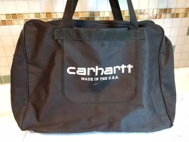 XL Carhartt Tool Bag 16"H 23"W 12"D Double U Zipper Exterior Pouch