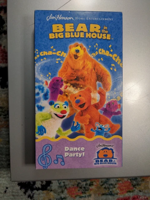 BEAR IN THE Big Blue House VHS Dance Party Video Jim Henson 2002 VTG ...