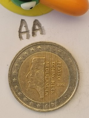 1 euro beatrix koningin der nederlanden 2000