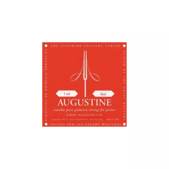 New Augustine Classic Red Classical Guitar Strings Regular Trebles High Basses