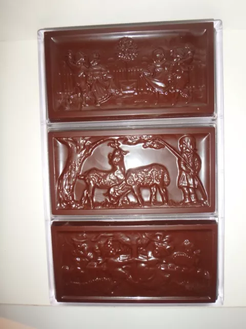 NEUE! SCHOKOLADENFORM 3 x FRÜHLING TAFEL NEW chocolate mold A. REICHE # 195-114