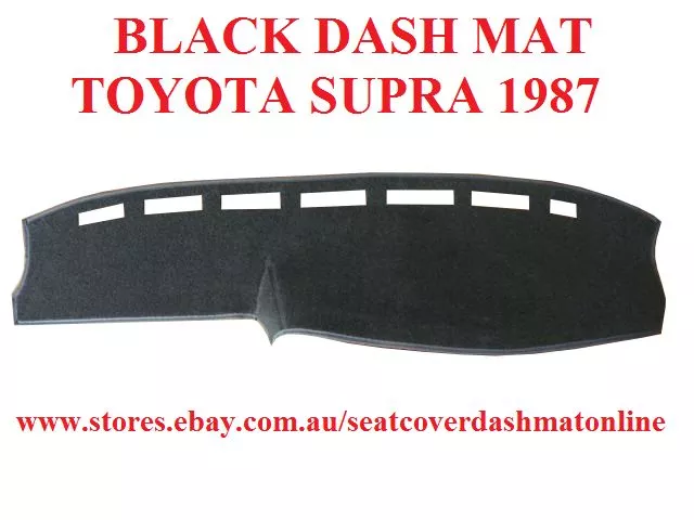 Dash Mat, Dashmat, Dashboard Cover Fit Toyota Supra 1987-1992, Black