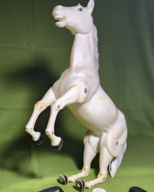 1970s Gabriel Lone Ranger's Horse Silver, jointed. Free Shipping