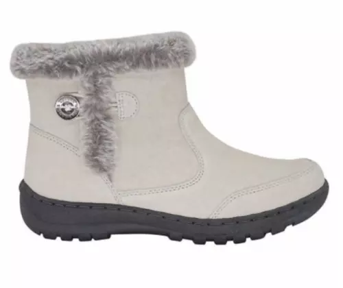 Khombu Iris Women's Plush Faux-fur Cream Suede Water Repellent Boots Size 11