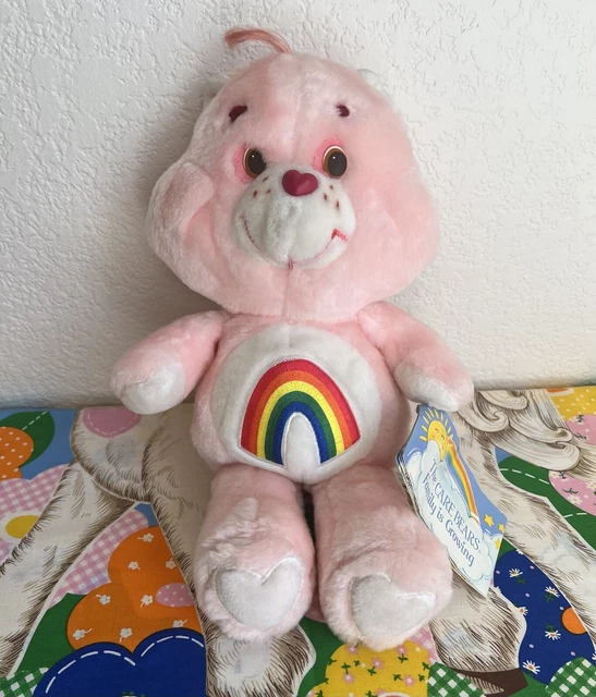 PELUCHE BISOUNOURS PLUSH Care Bears Love-a-lot bear GROSCHERI Vintage