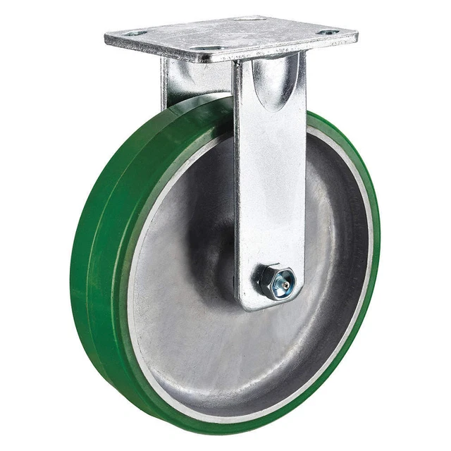 GRAINGER APPROVED P21R-UA060R-14-H7-001 NSF-Listed Plate Caster,Rigid,1230 lb.