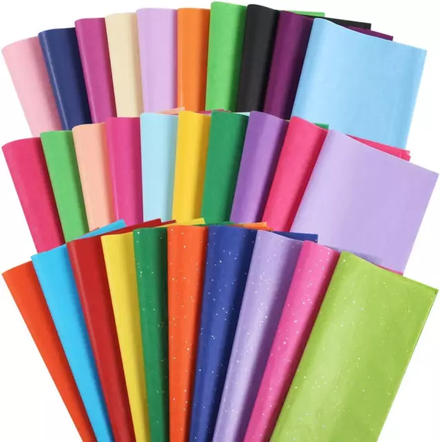 150 Sheets Wrapping Tissue Paper, 14×20 Inch Tissue Paper Gift Wrap Colors of Ra
