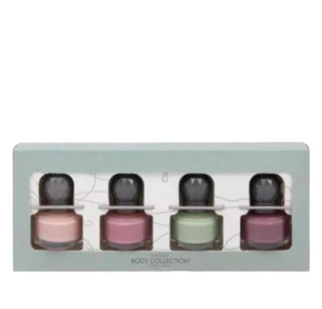 Body Collection 4-Teiliges Nagellack-Set Neu Bixed Kostenlose P & P