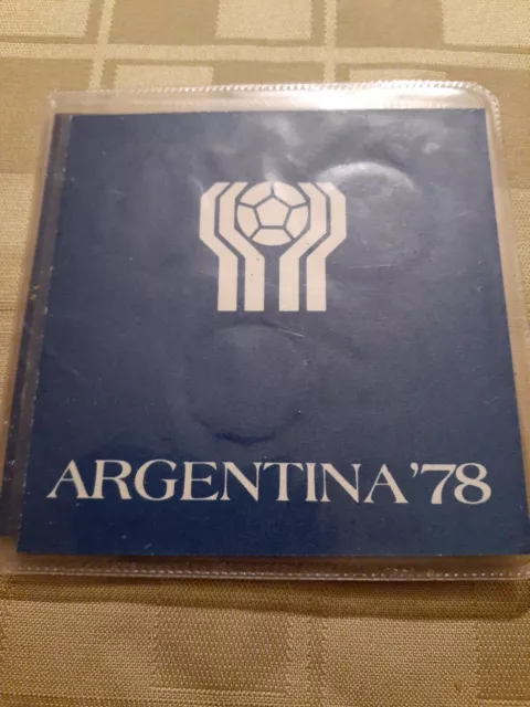 1978 Argentina 20,50,100 Peso Soccer Set Coins,Mini Album World Cup 2