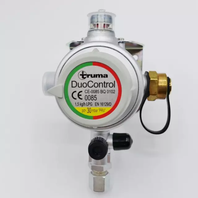 Truma Gas Pressure Regulator DuoControl CS Horizontal 30 mbar Complete Set  Model