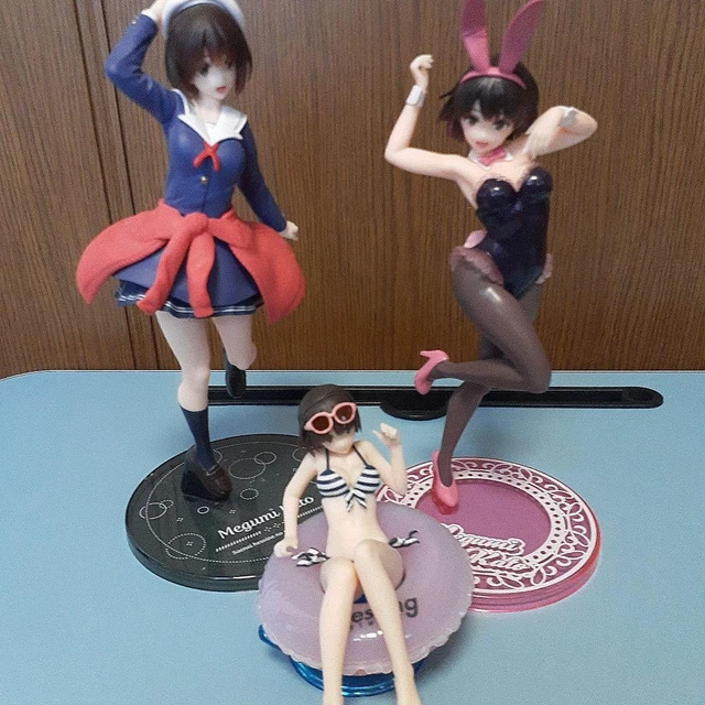 Saekano How to Raise a Boring Girlfriend Figure lot of 3 Megumin anime Goods