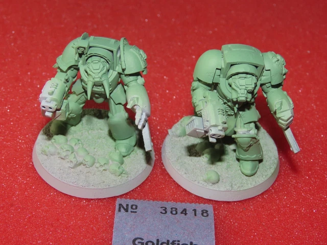 Spiele Workshop Warhammer 40k Space Marines Terminatoren x2 Chaos Konvertierung WH40K