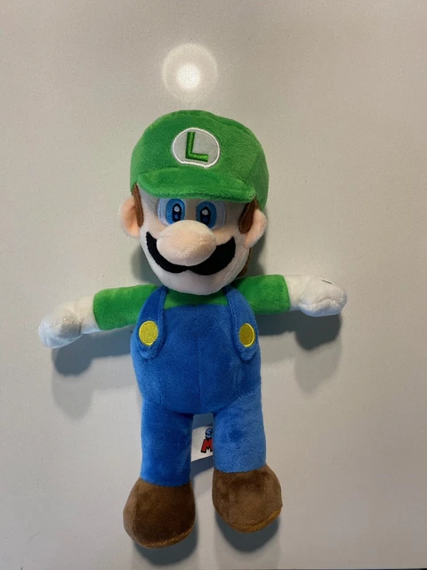 Super Mario Bros Luigi 10" Plush Stuffed Animal Toy - 2016, Plush Material, 3+ Years